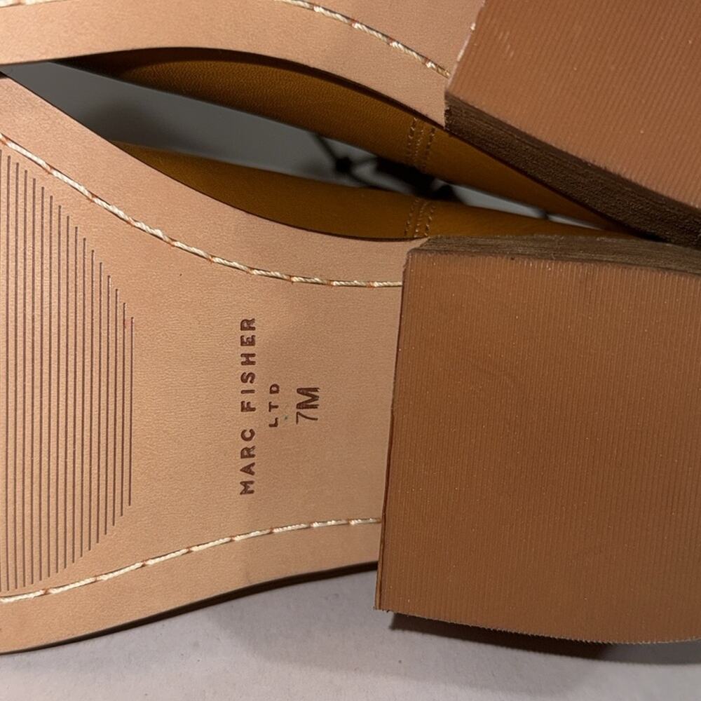 Marc Fisher giddy up bootie pointed-toe western bootie in a tan size 7 - Picture 6 of 8